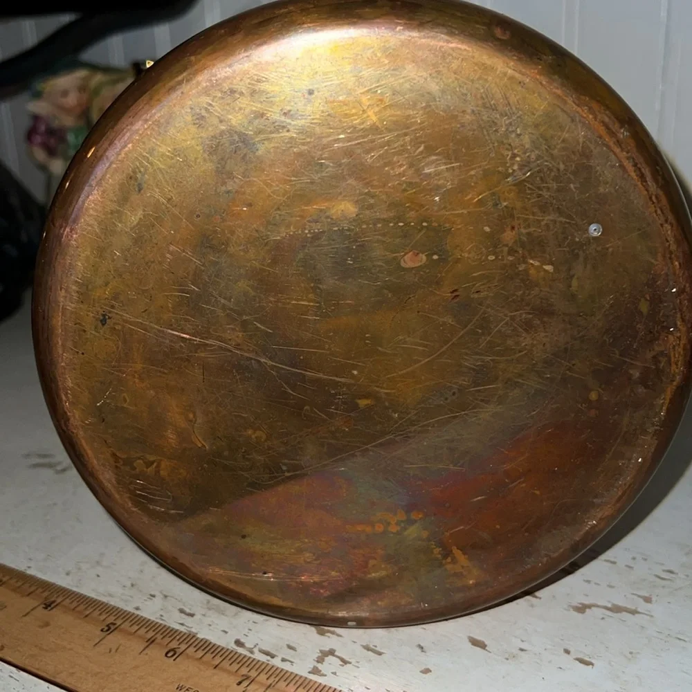 L’etoile Fantuzzi made in Chile copper & brass pot